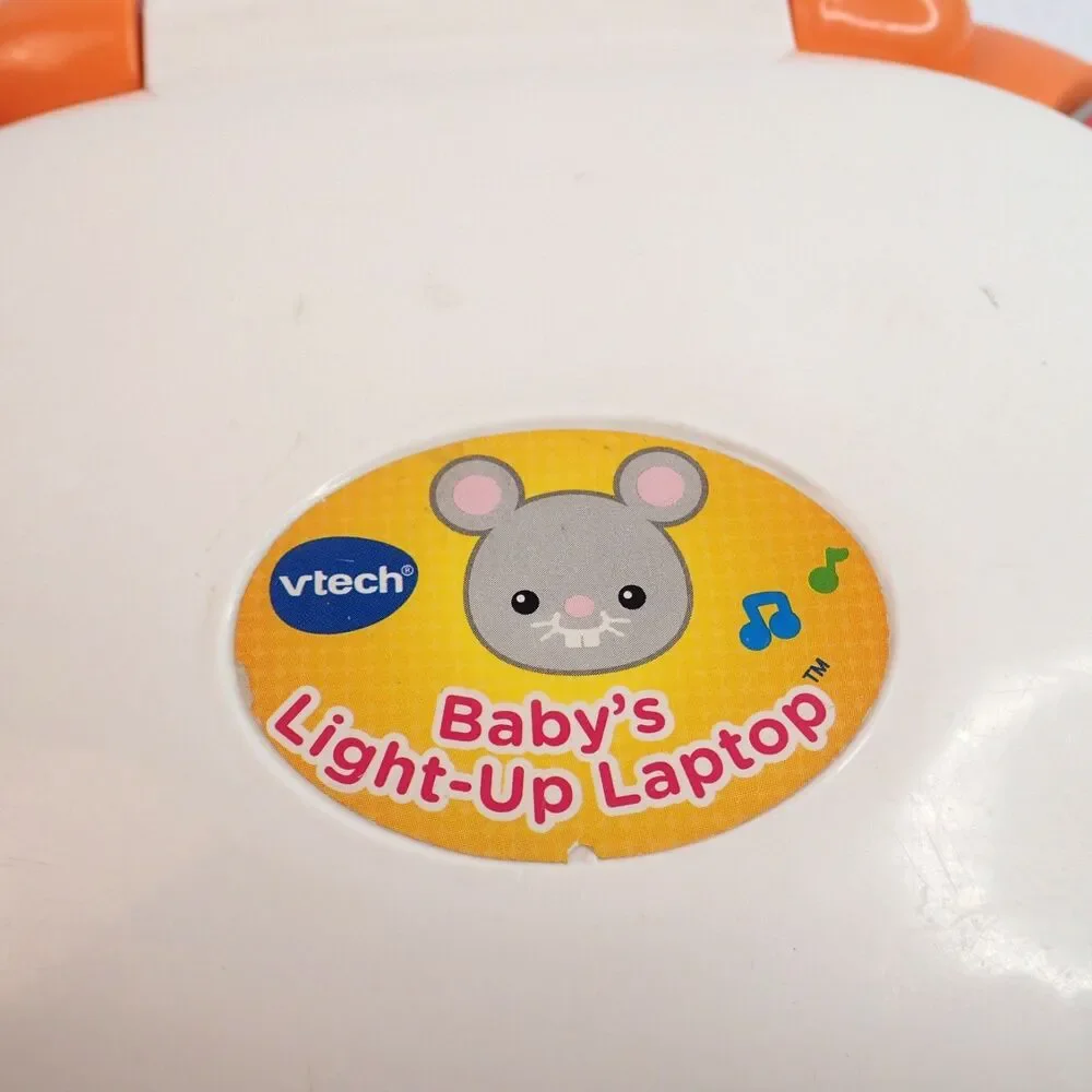 Vtech Baby's Light-Up Laptop Mouse ABCs 123s Bilingual Sp/En (DAMAGE)